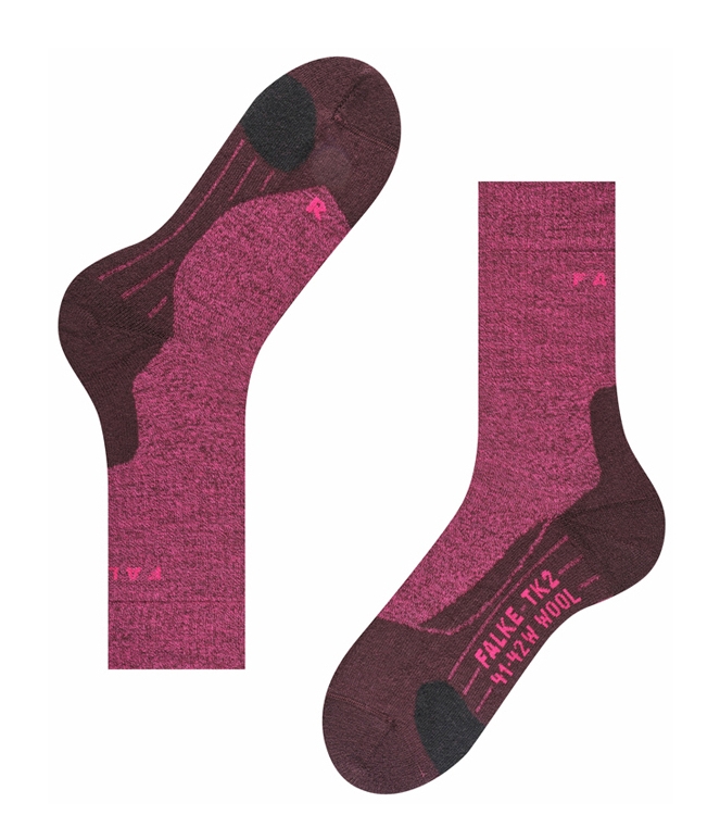 Falke Trekking <span>16395 8593 TK2 Wool</span> 16395 8593 TK2 Wool rose - www.bremmerschoenen.info - Bremmer Schoenen