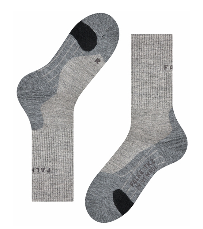 Falke Trekking <span>16395 4310 TK2 Wool</span> 16395 4310 TK2 Wool grijs - www.bremmerschoenen.info - Bremmer Schoenen
