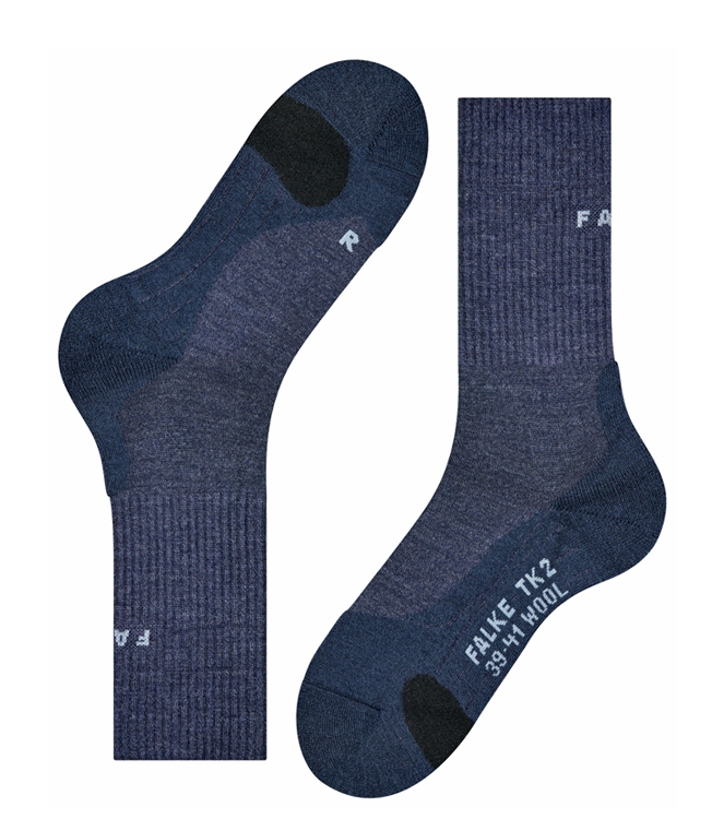 Falke Trekking <span>16394 6670 TK2 Wool</span> 16394 6670 TK2 Wool blauw - www.bremmerschoenen.info - Bremmer Schoenen