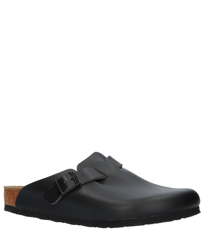 BIRKENSTOCK SLIPPER <span>0060191 BOSTON</span> 0060191 BOSTON zwart - www.bremmerschoenen.info - Bremmer Schoenen