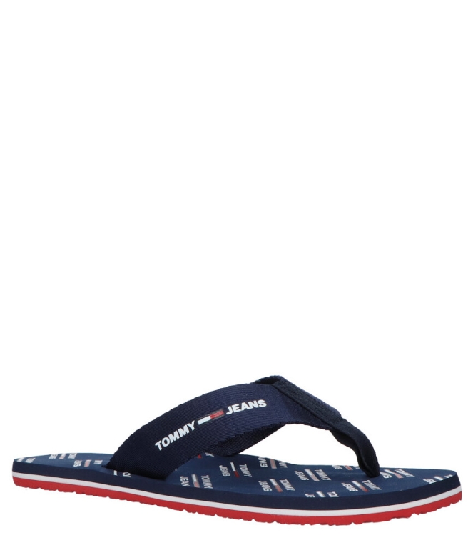 Tommy Hilfiger slipper <span>EM0EM00451 C87</span> EM0EM00451 C87 blauw - www.bremmerschoenen.info - Bremmer Schoenen