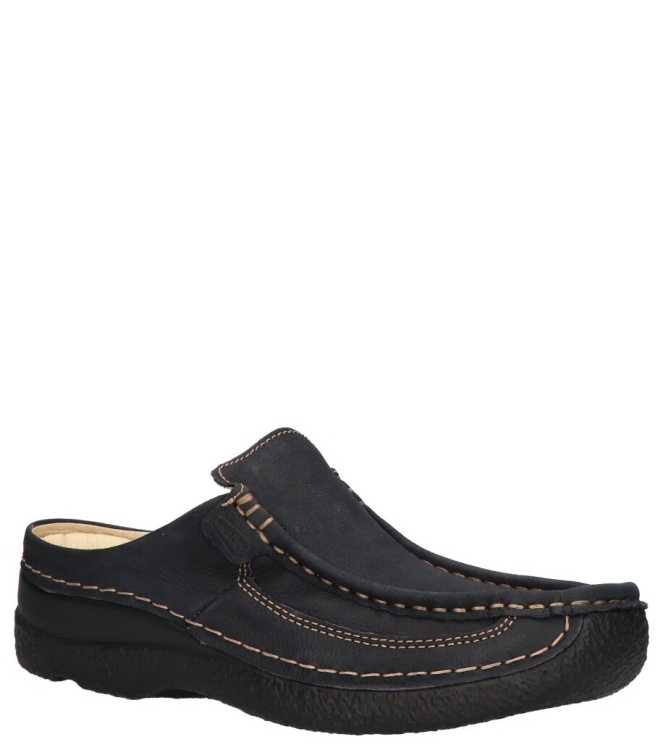 Wolky Slipper <span>0620211 800 Roll Slide</span> 0620211 800 Roll Slide blauw - www.bremmerschoenen.info - Bremmer Schoenen