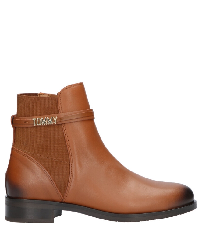 Tommy Hilfiger Enkellaars <span>FW0FW05155 GOW</span> FW0FW05155 GOW cognac - www.bremmerschoenen.info - Bremmer Schoenen