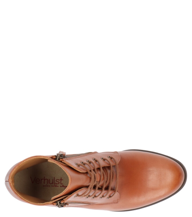 Verhulst veterboot <span>0447-113-144 Olivia</span> 0447-113-144 Olivia cognac - www.bremmerschoenen.info - Bremmer Schoenen