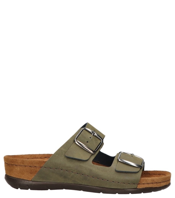 Rohde slipper <span>5856 61</span> 5856 61 groen - www.bremmerschoenen.info - Bremmer Schoenen