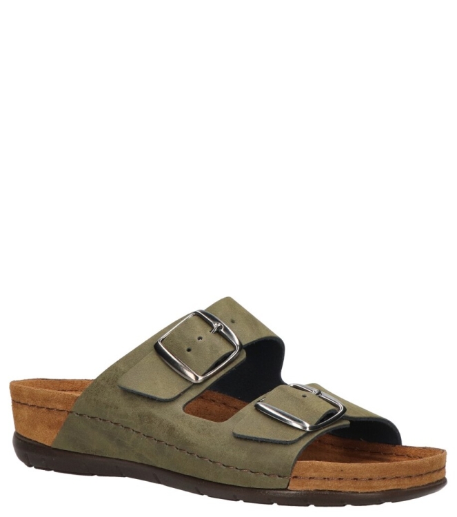 Rohde slipper <span>5856 61</span> 5856 61 groen - www.bremmerschoenen.info - Bremmer Schoenen
