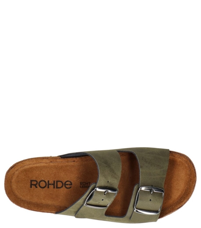 Rohde slipper <span>5856 61</span> 5856 61 groen - www.bremmerschoenen.info - Bremmer Schoenen
