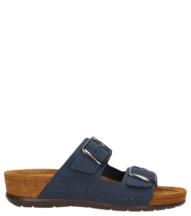 Rohde slipper <span>5856 56</span> 5856 56 blauw - www.bremmerschoenen.info - Bremmer Schoenen