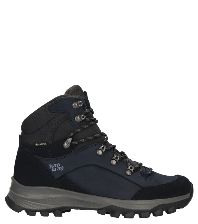 Hanwag Hanwag Wandelschoen <span>203201-007064 Banks Narrow Lady GTX</span> 007064 Navy/ Asphalt Hanwag Wandelschoen <span>203201-007064 Banks Narrow Lady GTX</span> 203201-007064 Banks Narrow Lady GTX blauw - www.bremmerschoenen.info - Bremmer Schoenen