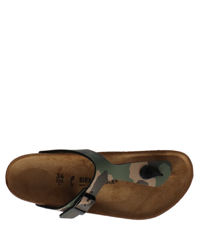 Birkenstock slipper <span>1019339 Gizeh Kids BF</span> 1019339 Gizeh Kids BF groen - www.bremmerschoenen.info - Bremmer Schoenen