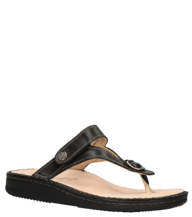 Finn comfort Teenslipper <span>81524 014099 Alexandria-S</span> 81524 014099 Alexandria-S zwart - www.bremmerschoenen.info - Bremmer Schoenen