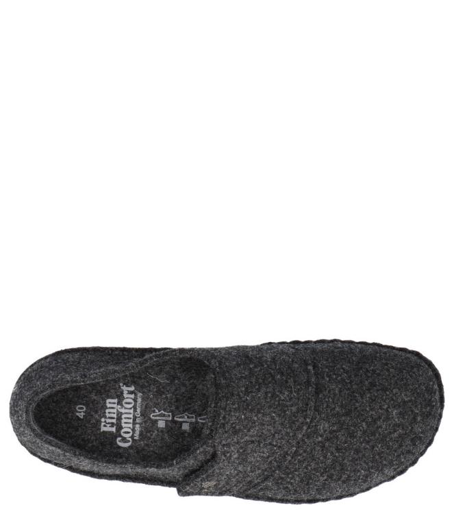 Finn Comfort Pantoffel <span>6501 416168 Filzmoos</span> 6501 416168 Filzmoos grijs - www.bremmerschoenen.info - Bremmer Schoenen