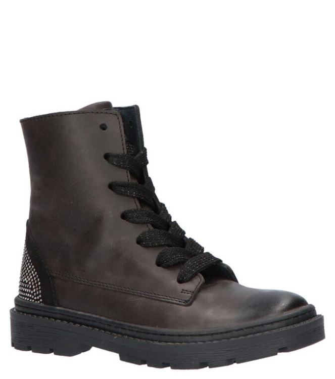 Jochie-Freaks veterboot <span>JF-21386 200</span> JF-21386 200 zwart - www.bremmerschoenen.info - Bremmer Schoenen