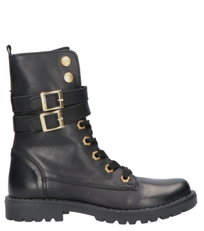 Jochie-Freaks veterboot <span>JF-21596 200</span> JF-21596 200 zwart - www.bremmerschoenen.info - Bremmer Schoenen