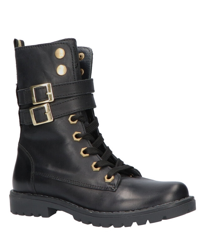 Jochie-Freaks veterboot <span>JF-21596 200</span> JF-21596 200 zwart - www.bremmerschoenen.info - Bremmer Schoenen