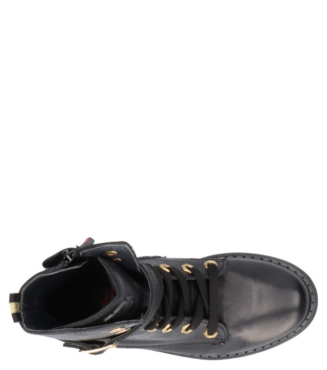 Jochie-Freaks veterboot <span>JF-21596 200</span> JF-21596 200 zwart - www.bremmerschoenen.info - Bremmer Schoenen