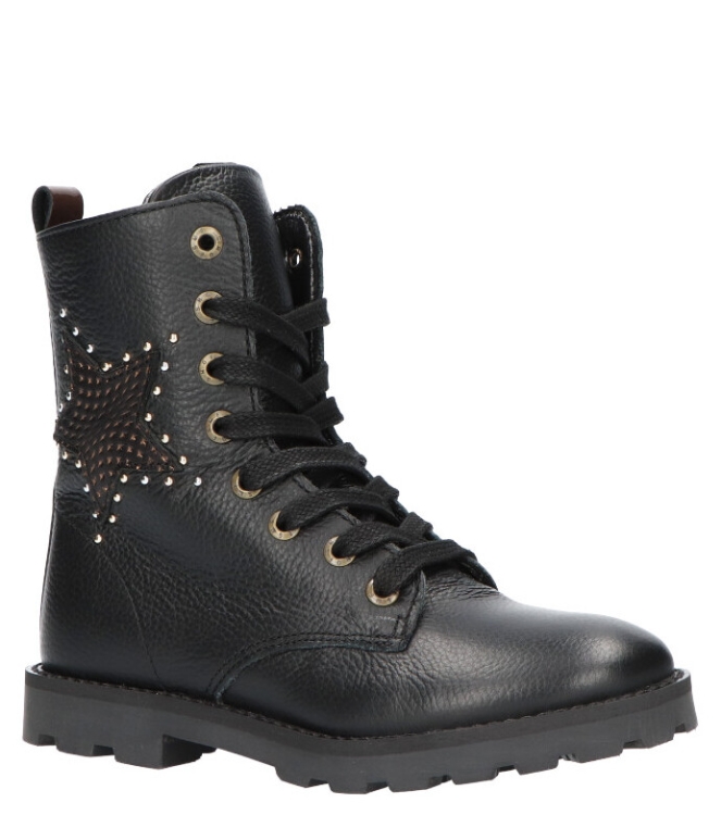 Shoesme veterboot <span>TA21W024-B</span> TA21W024-B zwart - www.bremmerschoenen.info - Bremmer Schoenen