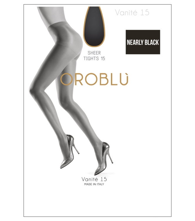 Oroblu Panty <span>Vanite 15 Nearly Black</span> Vanite 15 Nearly Black zwart - www.bremmerschoenen.info - Bremmer Schoenen