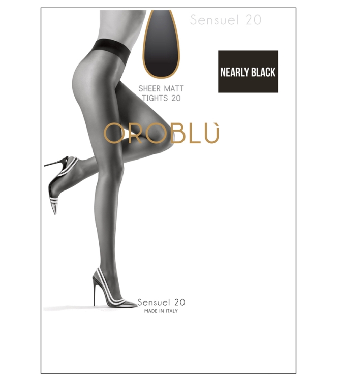 Oroblu Panty <span>Sensuel 20 Nearly Black</span> Sensuel 20 Nearly Black zwart - www.bremmerschoenen.info - Bremmer Schoenen