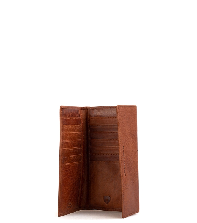 Spikes & Sparrow portemonnee <span>103R14047 Brandy</span> 103R14047 Brandy cognac - www.bremmerschoenen.info - Bremmer Schoenen