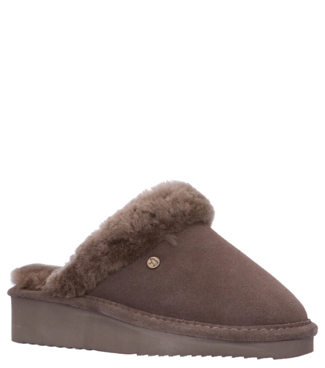 Warmbat pantoffel <span>Alice Women ALC381088 Pebble</span> Alice Women ALC381088 Pebble grijs - www.bremmerschoenen.info - Bremmer Schoenen