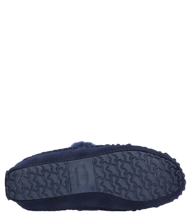 Warmbat pantoffel <span>Barrine women BAR341045 DK navy</span> Barrine women BAR341045 DK navy blauw - www.bremmerschoenen.info - Bremmer Schoenen