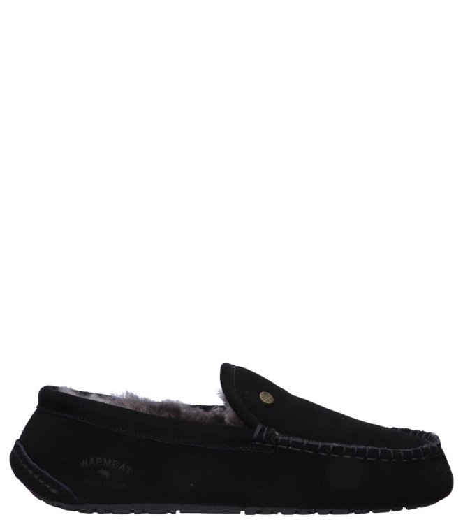 Warmbat pantoffel <span>Earlwood men ERW441099 Black</span> Earlwood men ERW441099 Black zwart - www.bremmerschoenen.info - Bremmer Schoenen