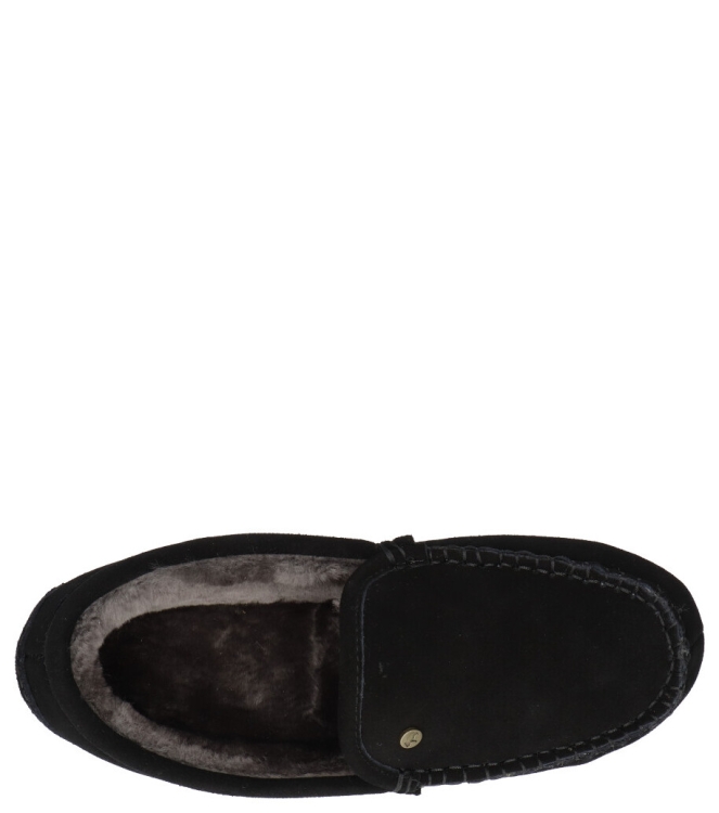 Warmbat pantoffel <span>Earlwood men ERW441099 Black</span> Earlwood men ERW441099 Black zwart - www.bremmerschoenen.info - Bremmer Schoenen