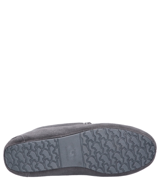 Warmbat pantoffel <span>Earlwood men ERW441085 DK grey</span> Earlwood men ERW441085 DK grey grijs - www.bremmerschoenen.info - Bremmer Schoenen