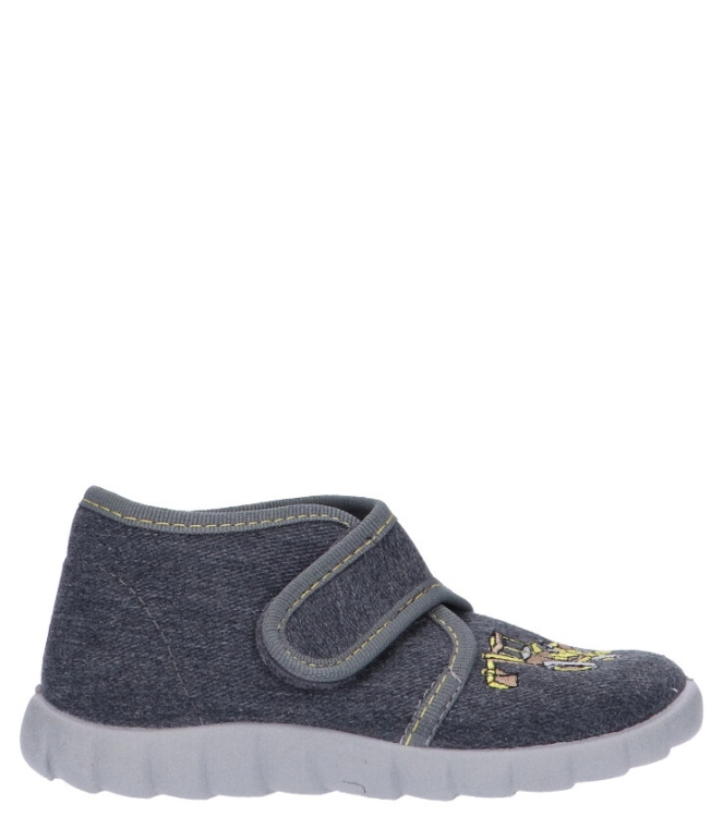 Fischer kinderpantoffel <span>611545-603</span> 611545-603 grijs - www.bremmerschoenen.info - Bremmer Schoenen