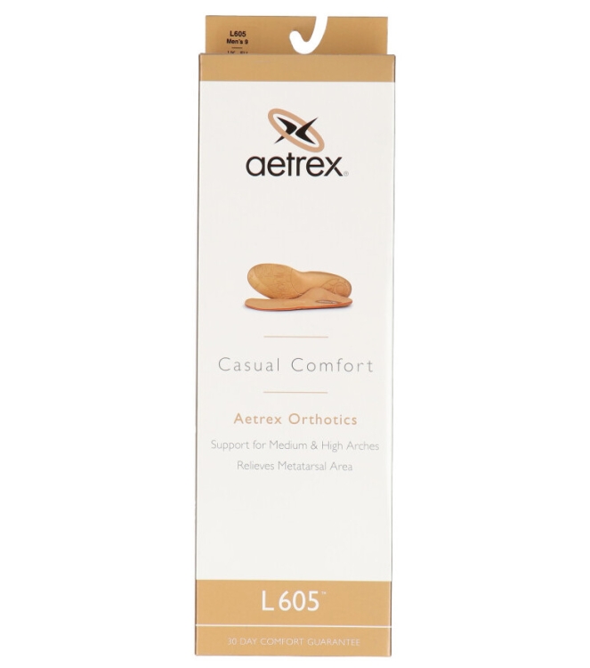 Aetrex voetbed <span>L605M Casual Comfort</span> L605M Casual Comfort meerkleurig - www.bremmerschoenen.info - Bremmer Schoenen