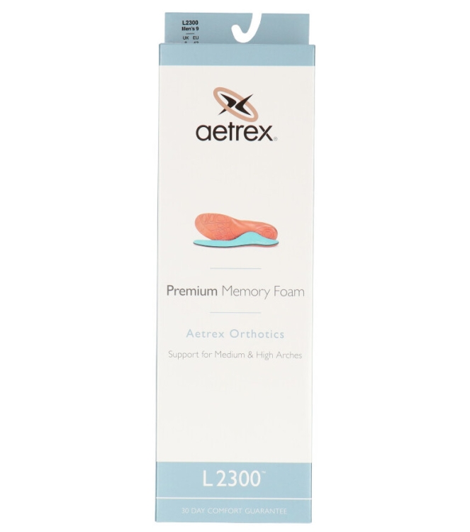 Aetrex voetbed <span>L2300M Premium Memory Foam</span> L2300M Premium Memory Foam meerkleurig - www.bremmerschoenen.info - Bremmer Schoenen