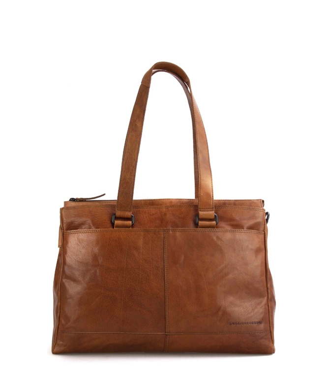 Spikes & Sparrow laptoptas <span>0227147 Brandy</span> 0227147 Brandy cognac - www.bremmerschoenen.info - Bremmer Schoenen