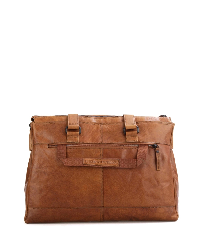 Spikes & Sparrow laptoptas <span>0227147 Brandy</span> 0227147 Brandy cognac - www.bremmerschoenen.info - Bremmer Schoenen