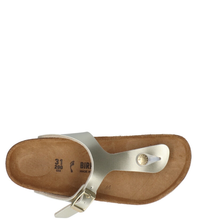 Birkenstock slipper <span>1015593 Gizeh</span> 1015593 Gizeh goud - www.bremmerschoenen.info - Bremmer Schoenen