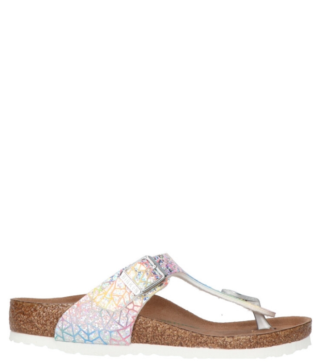 Birkenstock slipper <span>1022193 Gizeh kids</span> 1022193 Gizeh kids zilver - www.bremmerschoenen.info - Bremmer Schoenen