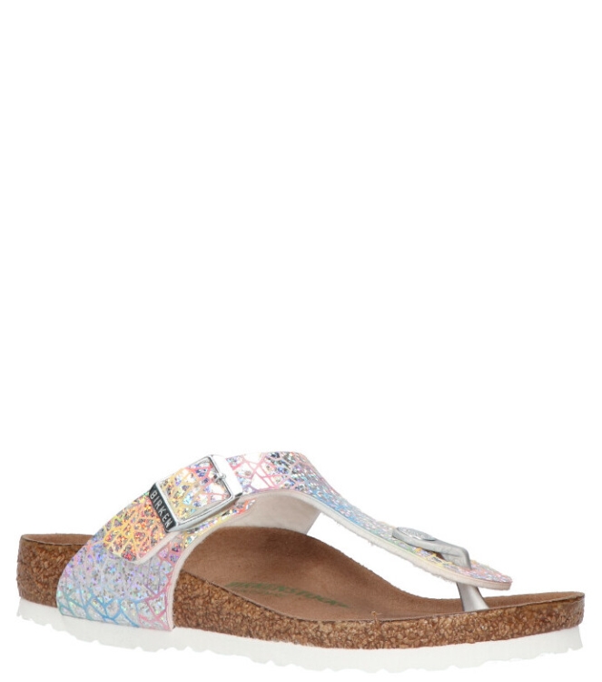 Birkenstock slipper <span>1022193 Gizeh kids</span> 1022193 Gizeh kids zilver - www.bremmerschoenen.info - Bremmer Schoenen