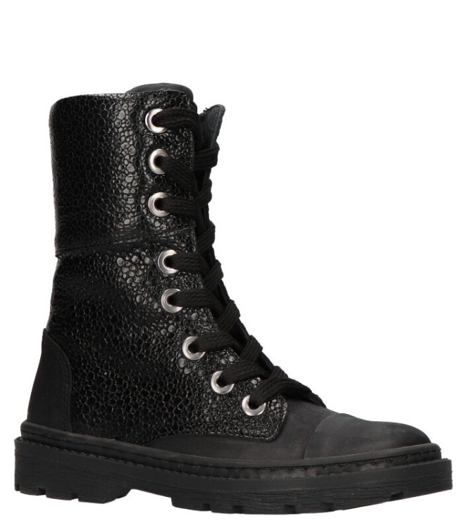 Jochie Freaks veterboot <span>JF-22582 214 Jutt</span> JF-22582 214 Jutt zwart - www.bremmerschoenen.info - Bremmer Schoenen