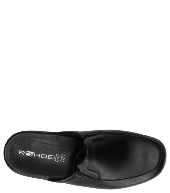 Rohde pantoffel <span>6607 90</span> 6607 90 zwart - www.bremmerschoenen.info - Bremmer Schoenen