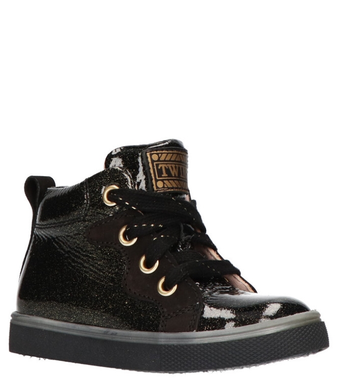 Twins sneaker <span>322602 995 Fien fleurig</span> 322602 995 Fien fleurig zwart - www.bremmerschoenen.info - Bremmer Schoenen