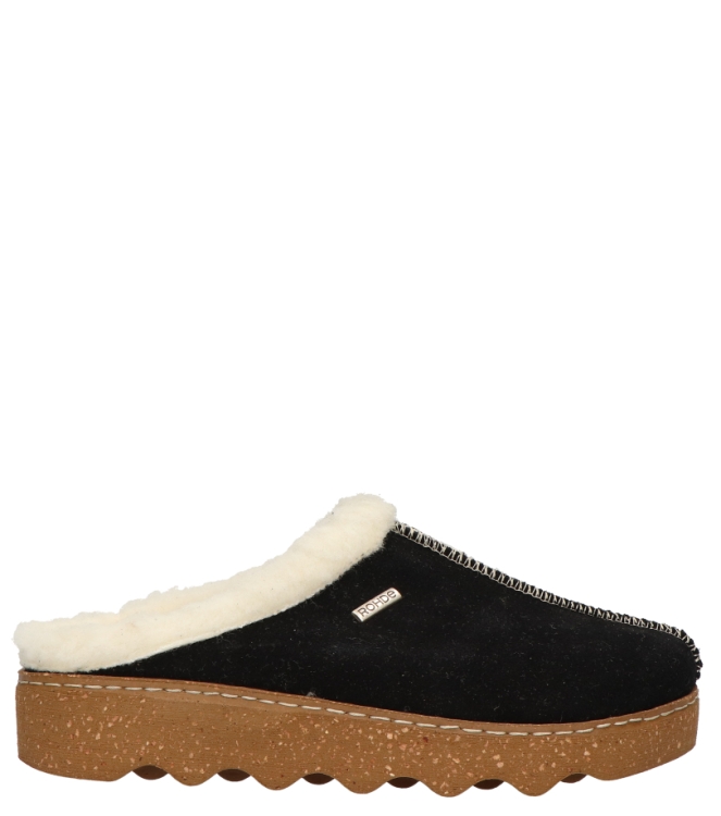 Rohde pantoffel <span>6125 90</span> 6125 90 zwart - www.bremmerschoenen.info - Bremmer Schoenen