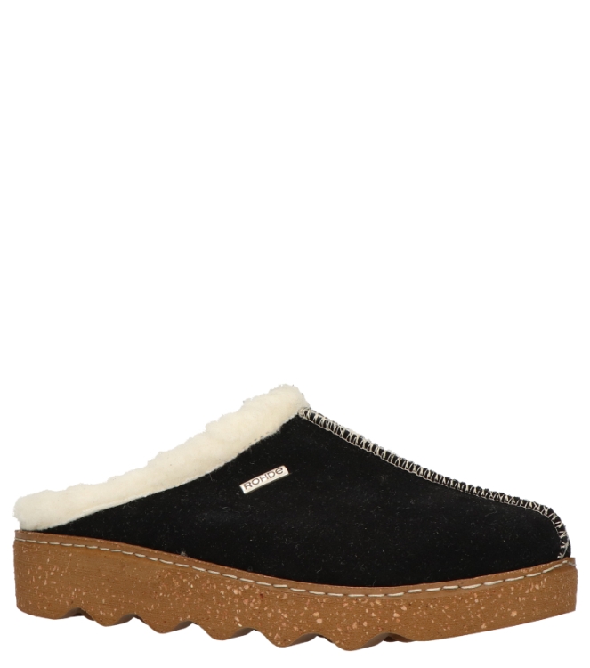Rohde pantoffel <span>6125 90</span> 6125 90 zwart - www.bremmerschoenen.info - Bremmer Schoenen