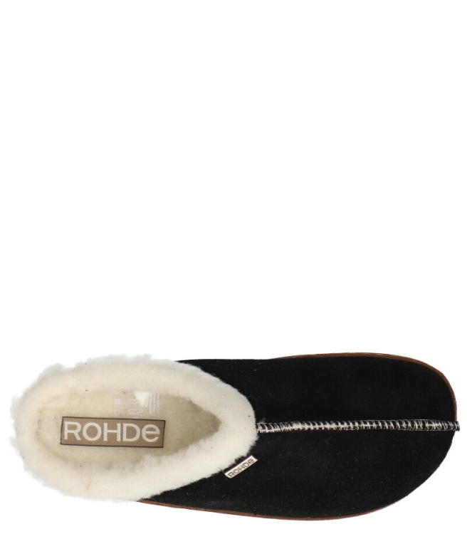 Rohde pantoffel <span>6125 90</span> 6125 90 zwart - www.bremmerschoenen.info - Bremmer Schoenen