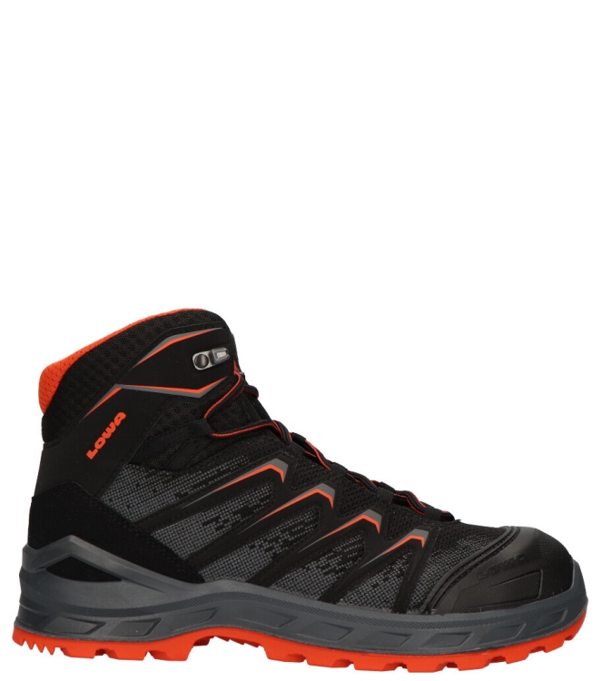 Lowa Werkschoen  <span>EW5460 Larrox Work GTX mid</span> EW5460 Larrox Work GTX mid zwart - www.bremmerschoenen.info - Bremmer Schoenen