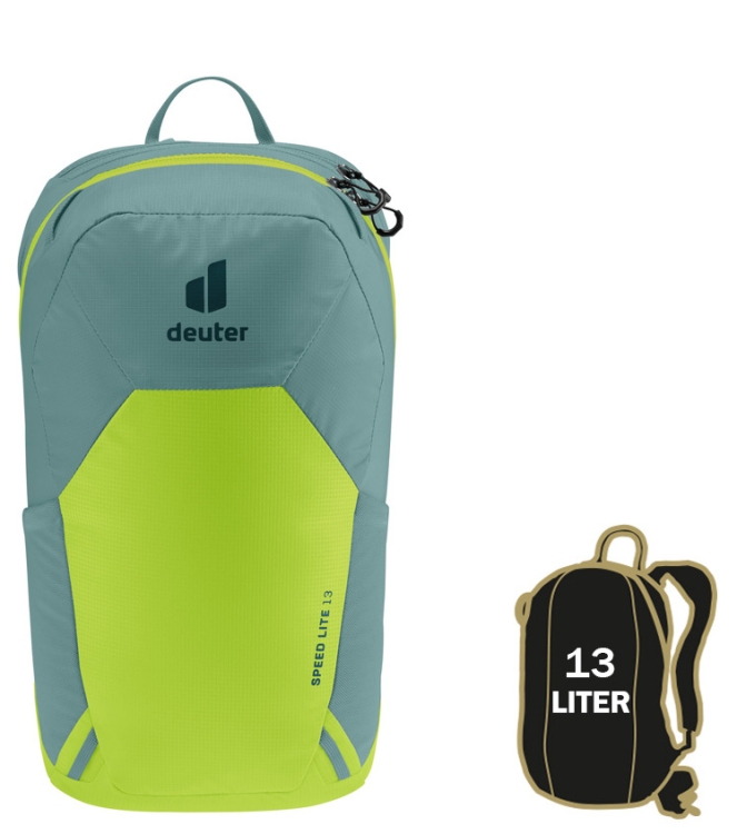 Deuter rugtas <span>DR3410022-2807 Speed Lite 13</span> DR3410022-2807 Speed Lite 13 groen - www.bremmerschoenen.info - Bremmer Schoenen