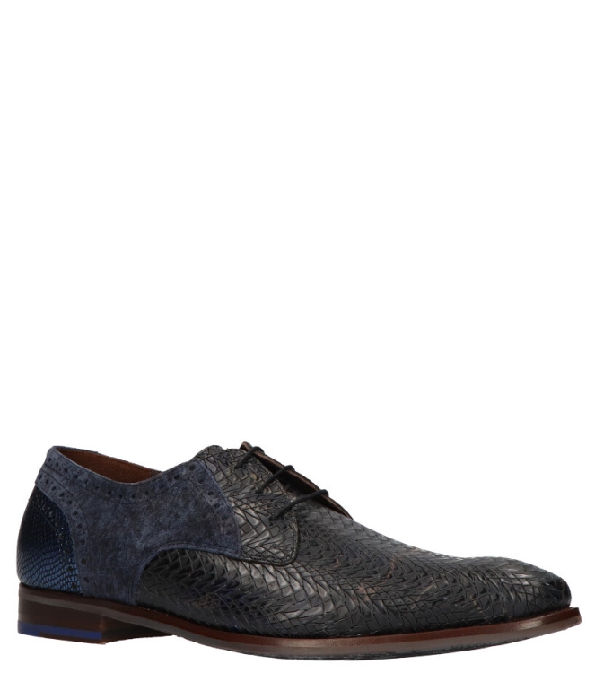 Floris van Bommel geklede schoen <span>De Stapper 17.83 SFM-30161 41-09</span> De Stapper 17.83 SFM-30161 41-09 blauw - www.bremmerschoenen.info - Bremmer Schoenen