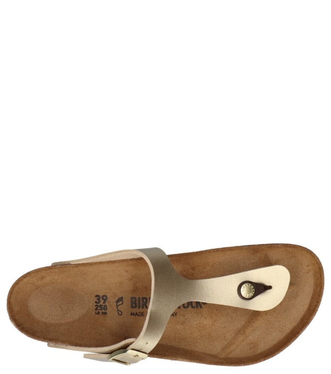 Birkenstock slipper <span>1016108 Gizeh</span> 1016108 Gizeh goud - www.bremmerschoenen.info - Bremmer Schoenen