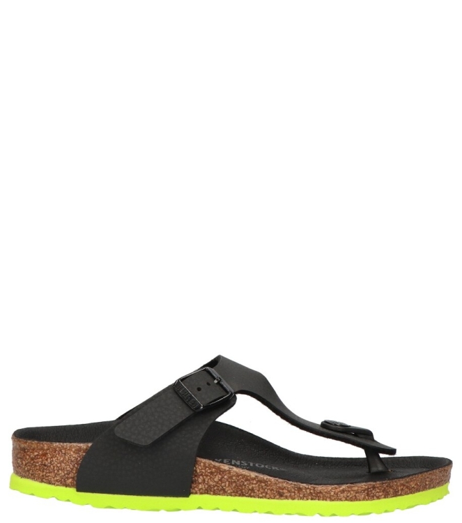 Birkenstock slipper <span>1024387 Gizeh Kids BF</span> 1024387 Gizeh Kids BF zwart - www.bremmerschoenen.info - Bremmer Schoenen