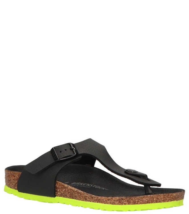 Birkenstock slipper <span>1024387 Gizeh Kids BF</span> 1024387 Gizeh Kids BF zwart - www.bremmerschoenen.info - Bremmer Schoenen