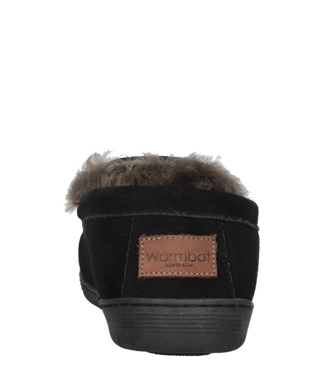 Warmbat pantoffel <span>Grizzly men GRZ4410 99 Black</span> Grizzly men GRZ4410 99 Black zwart - www.bremmerschoenen.info - Bremmer Schoenen